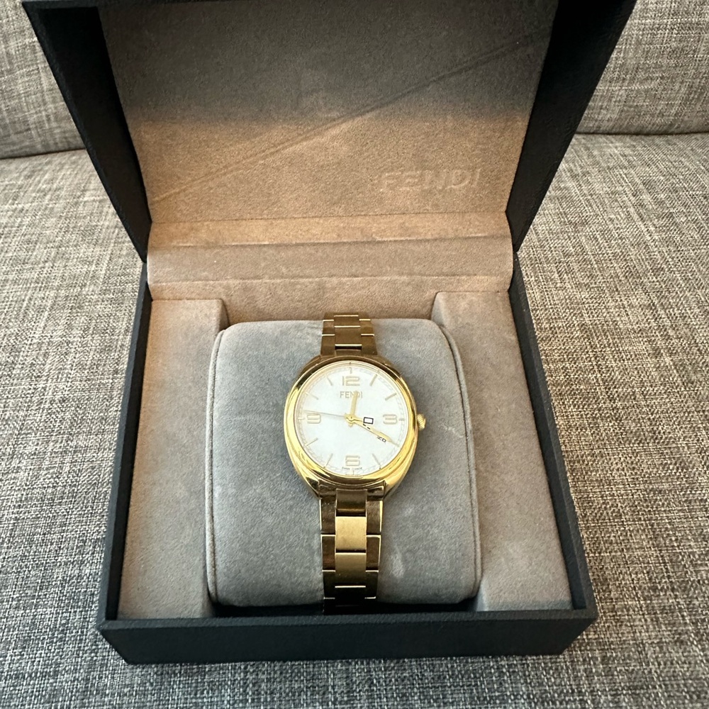 Gold Fendi watch Women